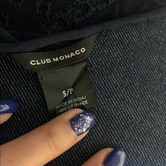 Club Monaco blouse, navy blue, beautiful look - Picture 6 of 7